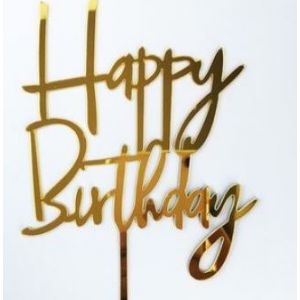 HB Tag - Acrylic 004 (Black/Gold)